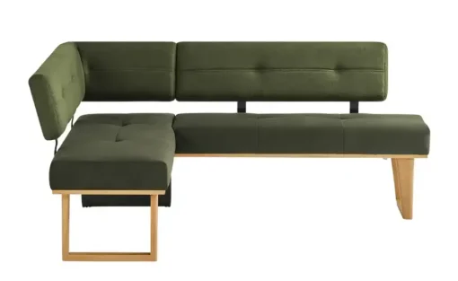 Woodford Eckbank  massiv Scala | Grün, ca, 167 x 224 cm