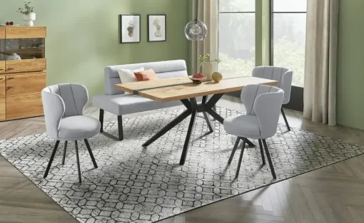 Woodford Einzelbank Claire | Grau, 160 cm | Höffner