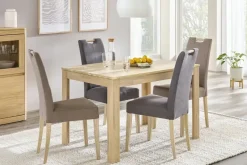 Woodford Esstisch Gerd | Eiche Sonoma, lackiert, 120 cm
