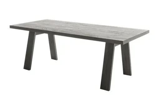 Woodford Esstisch massiv Mangold | 180 cm, Eiche Grau