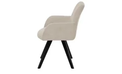 Woodford Esszimmerstuhl Damask | Creme, Velours