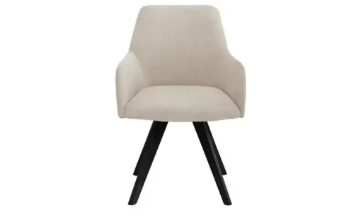 Woodford Esszimmerstuhl Damask | Creme, Velours