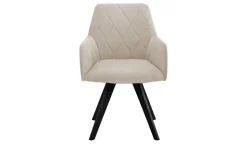 Woodford Esszimmerstuhl Damask | Creme, Velours