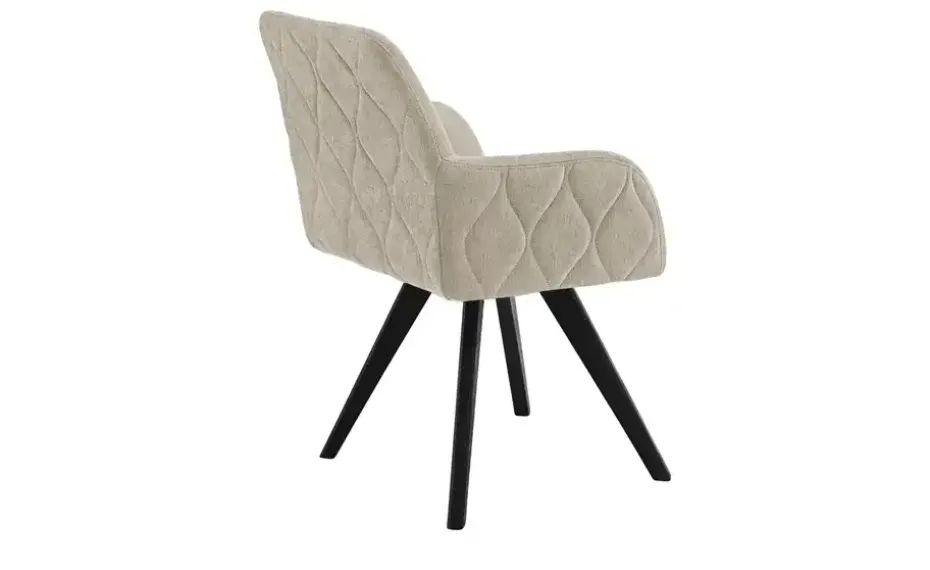 Woodford Esszimmerstuhl Damask | Beige, Webstoff