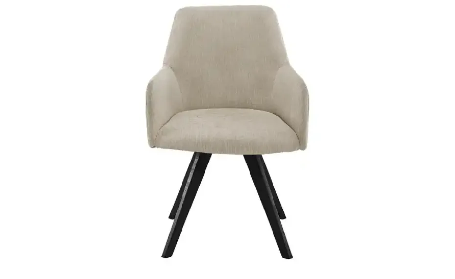 Woodford Esszimmerstuhl Damask | Beige, Webstoff