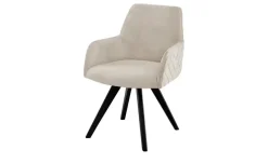 Woodford Esszimmerstuhl Delhi | Creme, Velours