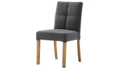 Woodford Esszimmerstuhl im 2er Set Mako | Anthrazit, Webstoff fein