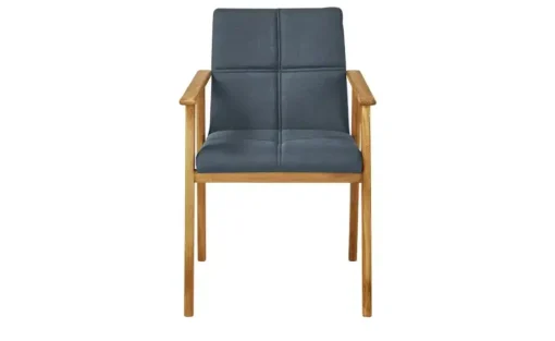 Woodford Esszimmerstuhl mit Steppung Anni | Blau, Armlehne