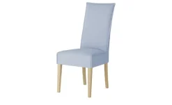 Woodford Esszimmerstuhl mit hoher Lehne Gerda | Hellblau, Eiche bianco
