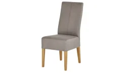 Woodford Esszimmerstuhl mit Massivholzgestell Simone | Taupe, Eiche, Natur