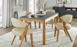 Woodford Esszimmerstuhl Marion | Beige, Leder | Höffner