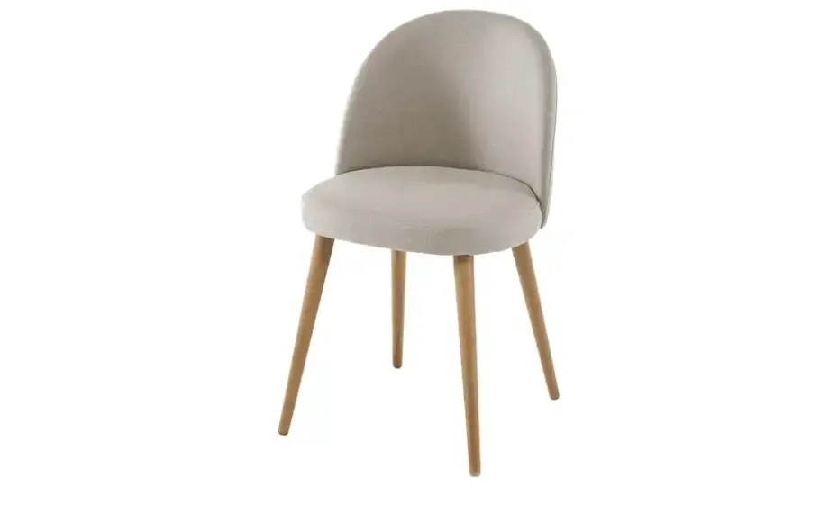 Woodford Esszimmerstuhl Zola | Flachgewebe, Beige