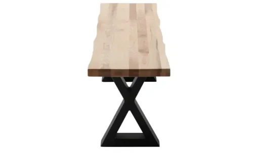 Woodford Kufenbank massiv Malaisa | 160 cm, mit Baumkante