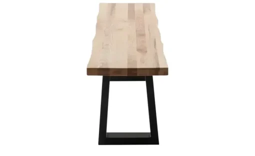 Woodford Kufenbank massiv Malaisa | 160 cm, mit Baumkante