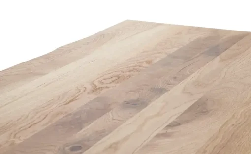 Woodford Kufentisch massiv Malaisa | 140 cm, Baumkante