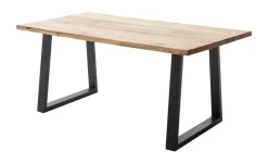Woodford Kufentisch massiv Malaisa | 140 cm, Baumkante