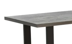 Woodford Massivholztisch Pantheon | Eiche Grau, Kufen (U-förmig)