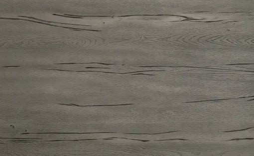 Woodford Massivholztisch Pantheon | Eiche Grau, Kufen (trapezförmig)