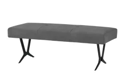 Woodford Polsterbank mit Metallkufe Scadia | Anthrazit, 130 cm