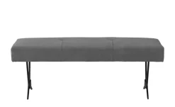 Woodford Polsterbank mit Metallkufe Scadia | Anthrazit, 130 cm