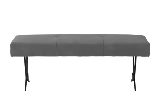 Woodford Polsterbank mit Metallkufe Scadia | Anthrazit, 130 cm
