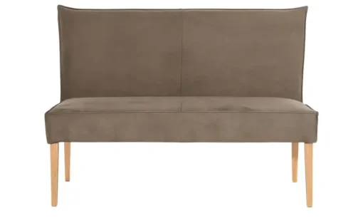 Woodford Polsterbank mit hoher Lehne Gerda | Hellbraun, 143 cm