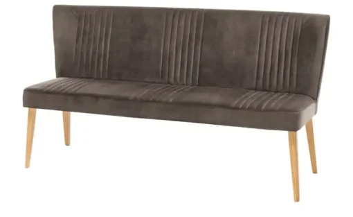 Woodford Polsterbank mit Rückenlehne Iwana | Braun, 172 cm