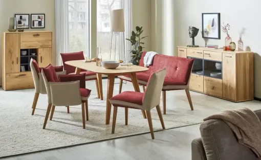Woodford Polsterbank Sunna | Rot, 159 cm | Höffner