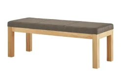 Woodford Polster-Sitzbank massiv Melia | Walnuss, 130 cm