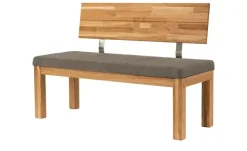 Woodford Polster-Sitzbank massiv Catania | Walnuss, 130 cm