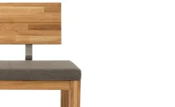 Woodford Polster-Sitzbank massiv Catania | Walnuss, 130 cm