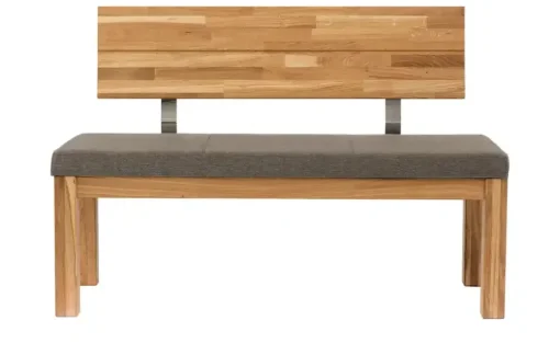 Woodford Polster-Sitzbank massiv Catania | Walnuss, 130 cm