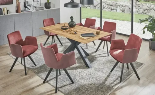 Woodford Polsterstuhl Badin | Rostrot | Möbel Höffner