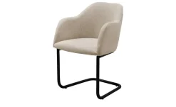 Woodford Polsterstuhl Vilo | Creme, Freischwinger – Schwarz