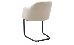 Woodford Polsterstuhl Vilo | Creme, Freischwinger – Schwarz