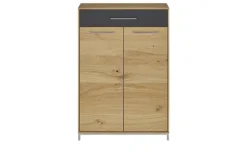 Woodford Schuhschrank Vista | 1 Schubkasten, Anthrazit, Eiche