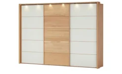 Woodford Schwebetürenschrank, 3-türig teilmassiv Kyran | 250 cm