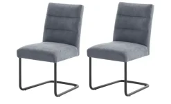Woodford Schwingstuhl im 2er Set Tabby | Anthrazit, Quernaht