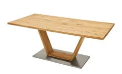 Woodford Säulentisch Ateno | 160 cm, gerade Tischkante