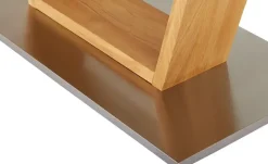 Woodford Säulentisch Ateno | 160 cm, gerade Tischkante
