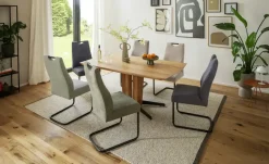 Woodford Säulentisch aus Massivholz Trenton | 180 cm