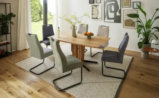Woodford Säulentisch aus Massivholz Trenton | 180 cm
