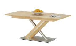 Woodford Säulentisch  ausziehbar Tristan | mit 1 Einlegeplatte, 160 cm