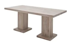 Woodford Säulentisch Moe | Eiche, gekälkt, lackiert, 180 cm