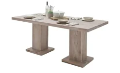 Woodford Säulentisch Moe | Eiche, gekälkt, lackiert, 180 cm