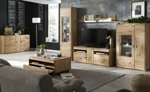 Woodford Wohnkombination Rowa | Rechts, Schubkastendämpfer, Türdämpfer
