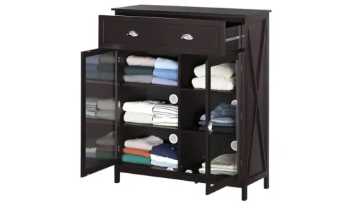 Wäscheschrank Mosi | Dunkelbraun | Möbel Höffner