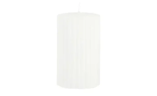 Zylinderkerze Powder Rillen | 10 cm, 5,8 cm | Höffner